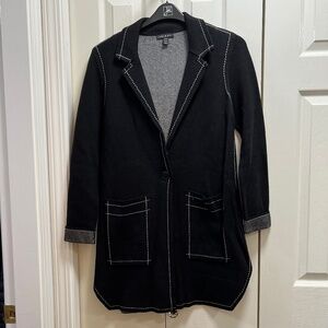 Tribal. Black sweater coat